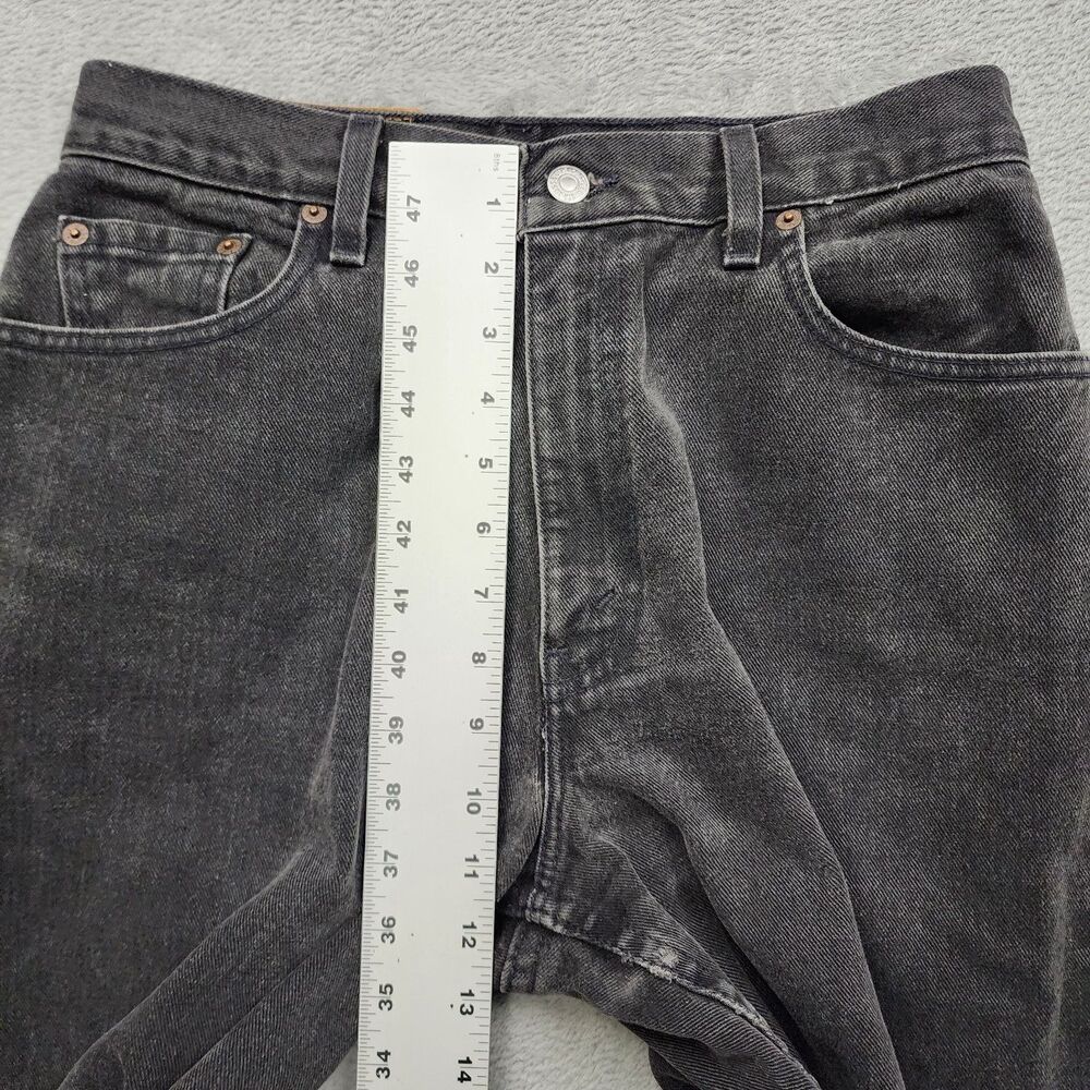Levis Womens 10 MIS L Black 550 Jeans 100% Cotton Made in USA Relaxed Fit - Picture 11 of 13